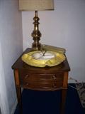 1 of 2 End Tables, 1 of 2 Lazy Susans, 1 of 2 Touch Lamps