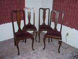 4 Queen Anne Chairs