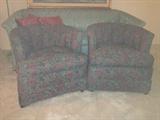2 Matching Barrel back Chairs