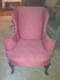 Queen Anne Wing Back Chair