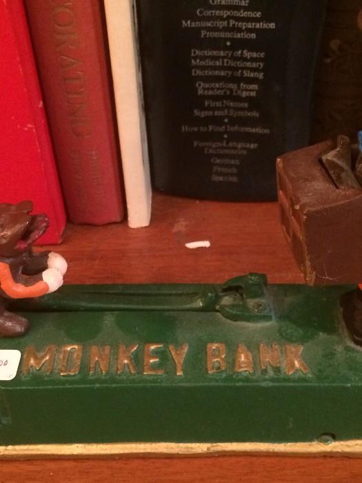 Vintage monkey bank