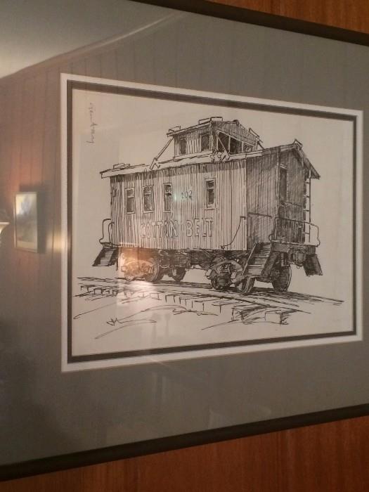 Cotton Belt caboose by A.C. Gentry