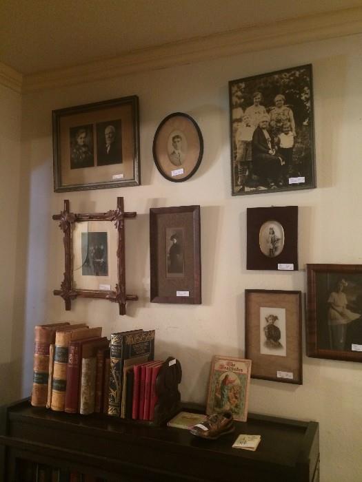 Old family framed photographs