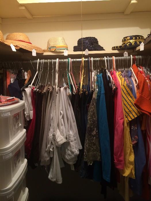 Assorted clothes & hats