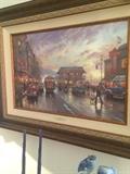 Thomas Kinkade street scene