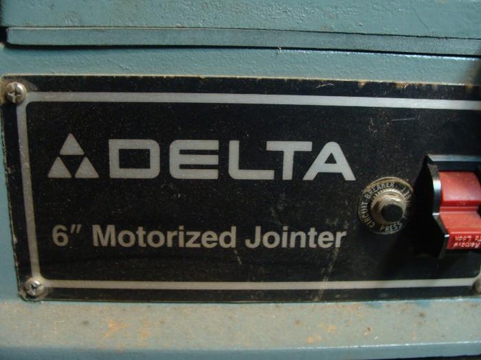 Delta 6" motorized Jointer