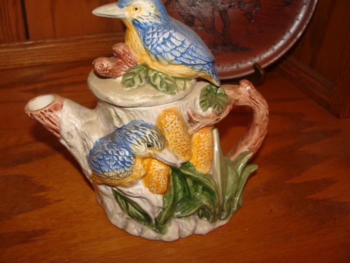 Ornate Teapot with birds