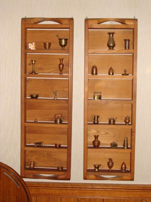 Display Wall Racks with Pewter Miniature pieces