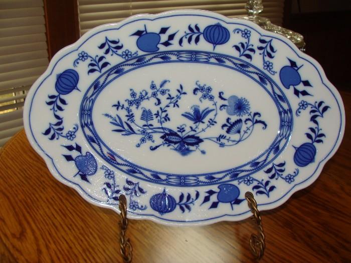 Blue Onion, Bavaria, 13" oval serving dish there are 2 of these
