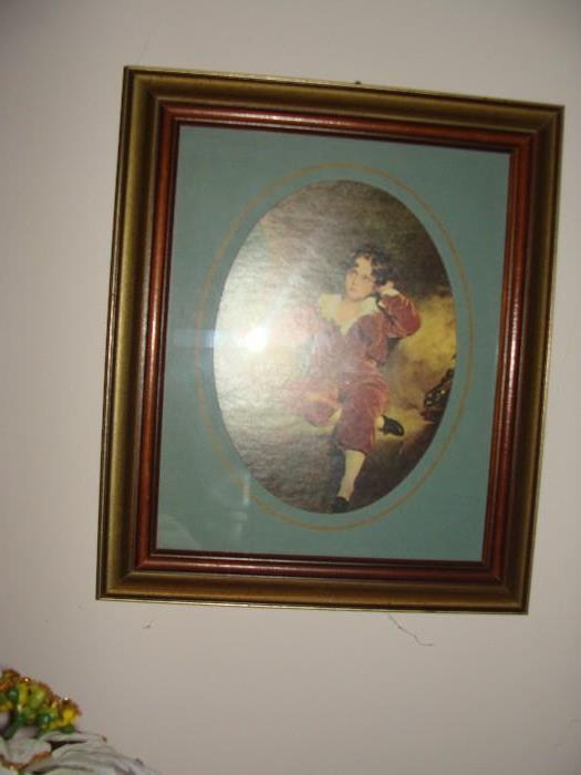 Victorian Boy framed 24 x 20