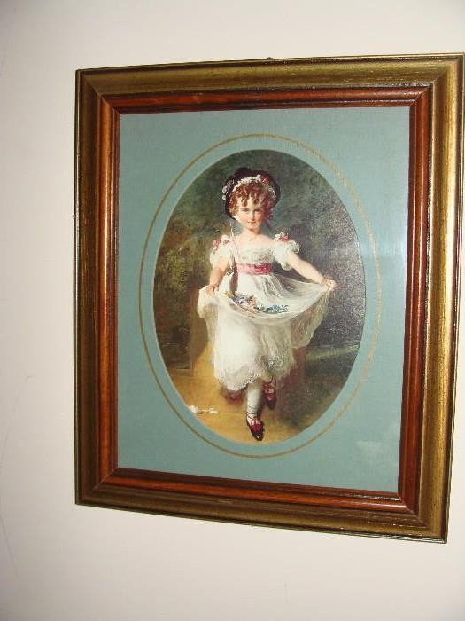 Victorian Girl framed 24 x 20