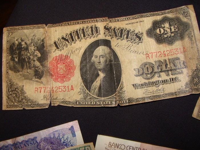Large US One Dollar Bill