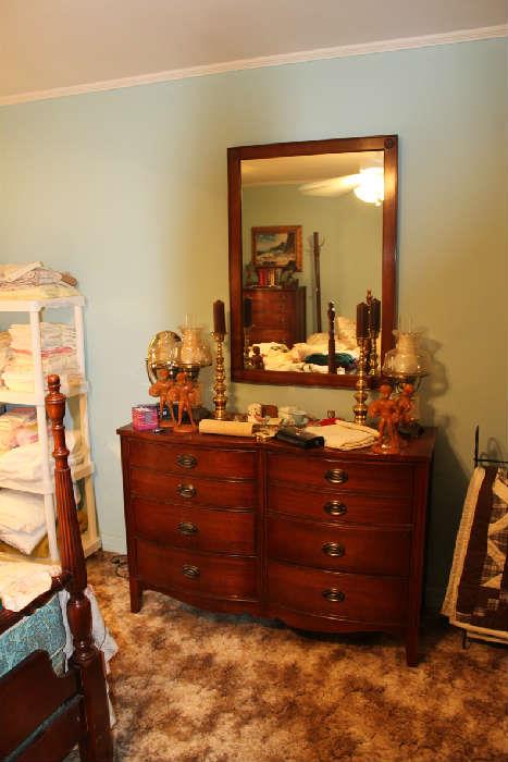 Mahogany Dresser and Mirror