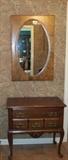 Mirror and Table