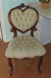 Vintage upholstered dressing Chair