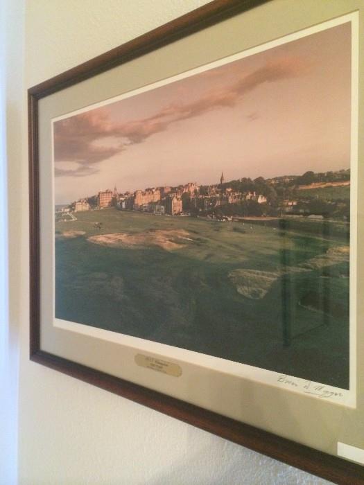 Brian D Mongar signed art of St Andrews