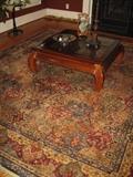Bernhardt cocktail table, Rug: Karastan 10' x 9'