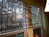 Large stained glass window