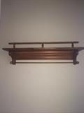 Wooden utility shelf