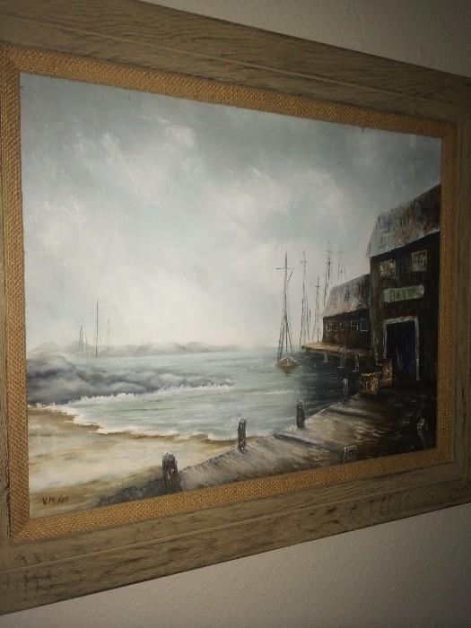 Seascape by the late Mrs. Virginia McKee