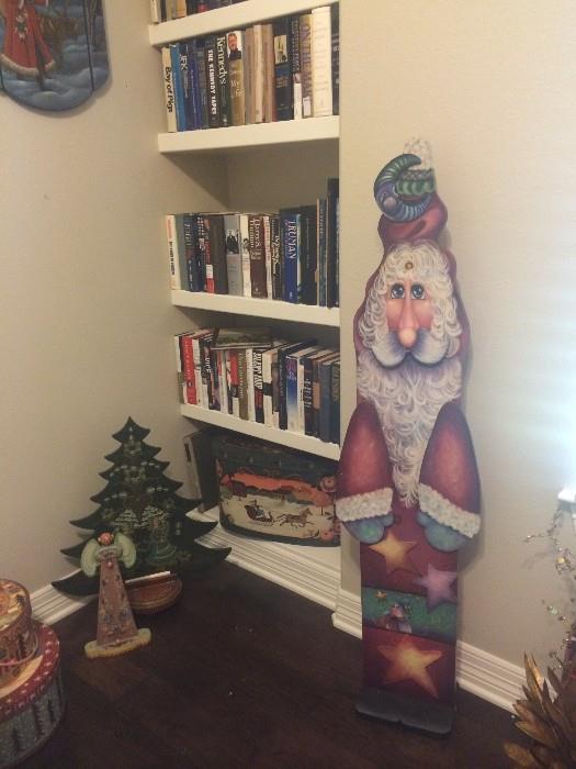 More books and more tole painted Christmas items