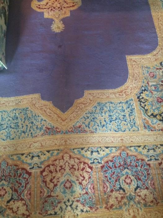 Brilliant 9.9 x 12.7 Persian Kerman (1950's) rug