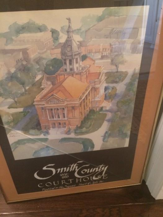Framed (as is) former Smith County Court House (1909-1955) by Tylerite Dana Adams
