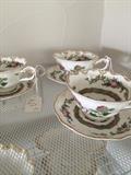 Crescentware cups and saucers - Enfield, England