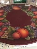 Tole painted lazy susan
