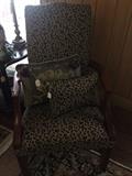 Leopard print arm chair