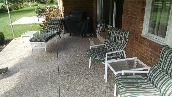 Quality patio set and grill
