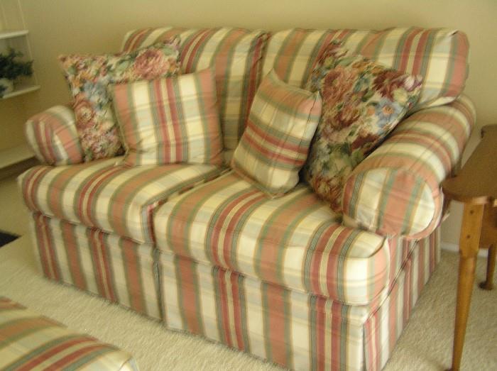 Loveseat B, indistinguishable from A--just as like-new!!