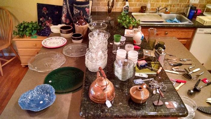 Amazing kitchen accessories, serving ware, copper tea kettle,  and more!