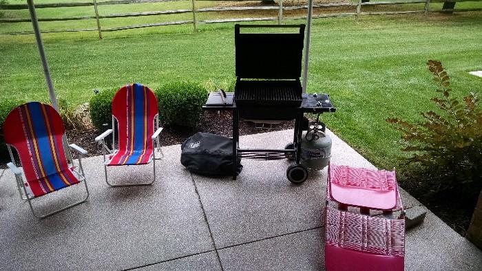Weber gas grill, more Outdoor furniture