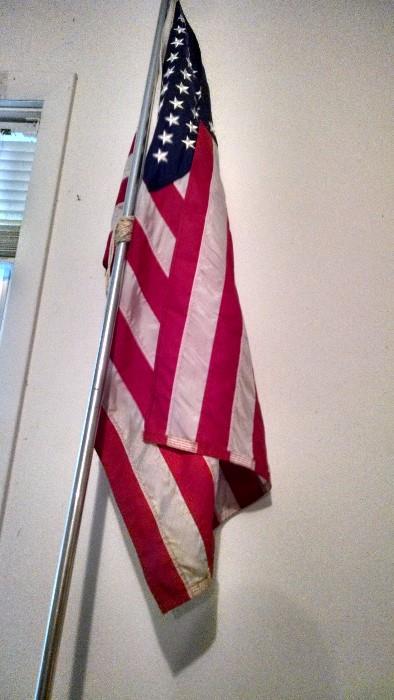 American Flag and pole