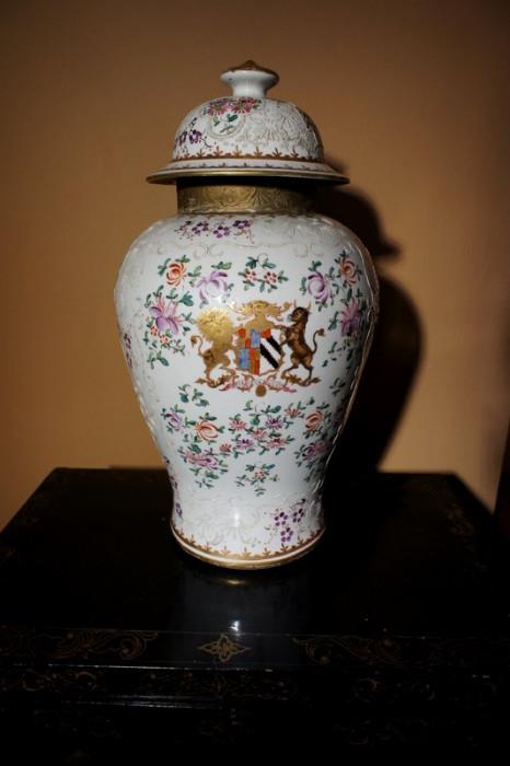 Antique Chinese Porcelain Floral Vase