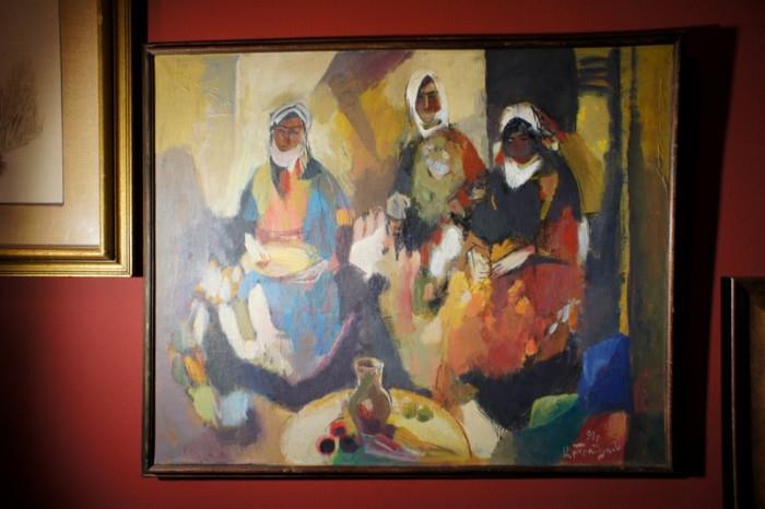 Oil on Canvas Armenian Scene - Artzvunyan