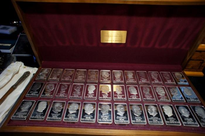 500 Grain Silver Presidential Ingot Collection