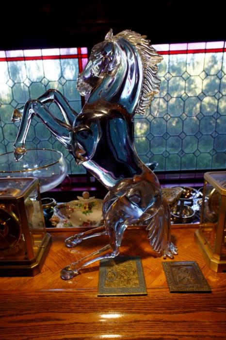 Large Murano Glass Horse