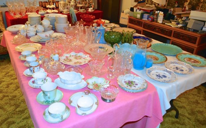 TABLES of Ceramics and Glassware