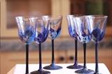 hand-blown art glass stemware made and signed by Randy Strong - www.rstrong.com