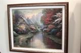 Thomas Kinkade "A Quiet Evening" - measures 24" x 30" - Gallery Proof G/P (#57 of 1400) - comes with COA and paperwork
