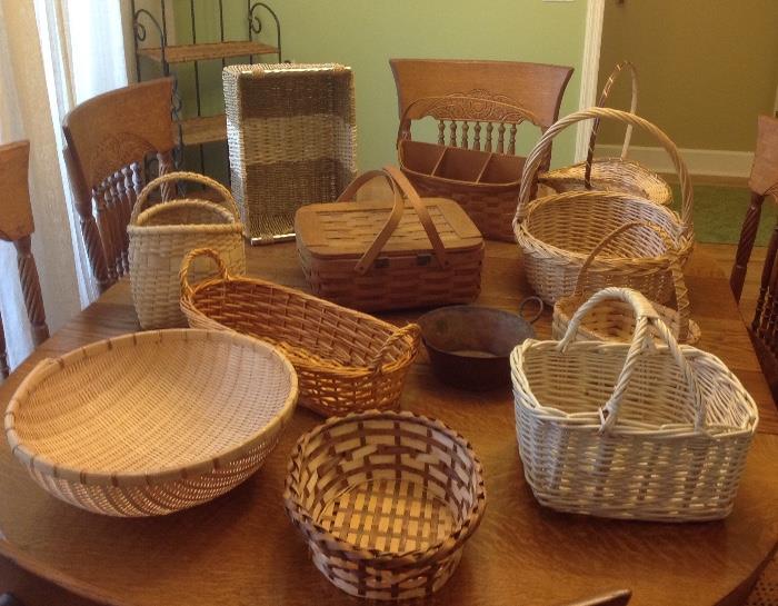 Beautiful assortment of baskets = different styles, different shapes.