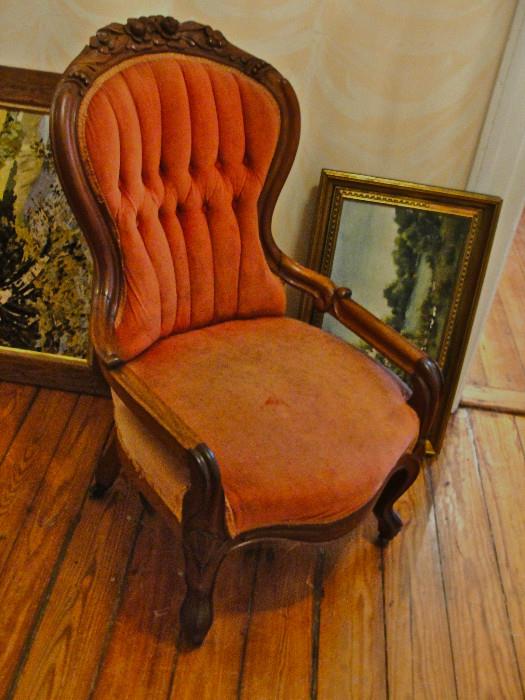 Victorian Parlor Chair 