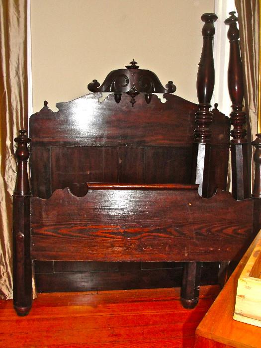Mid-19th Century High Post Bed 