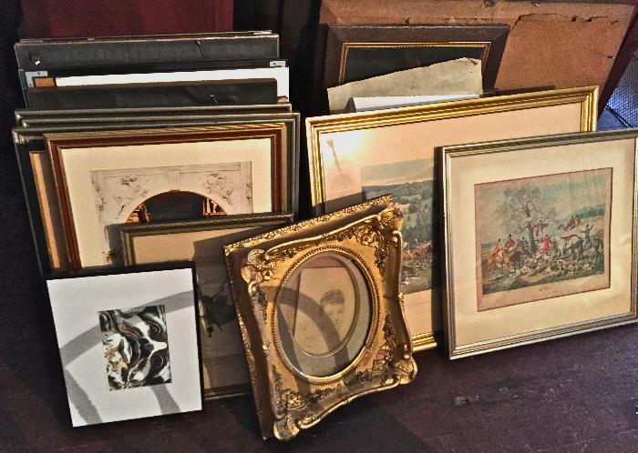 Large Selection of Early Prints and Frames