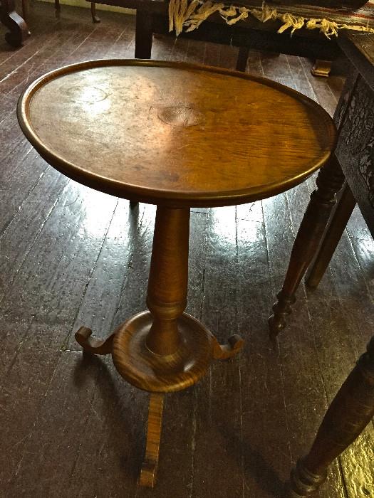C. 1810 Tiger Maple Candlestand