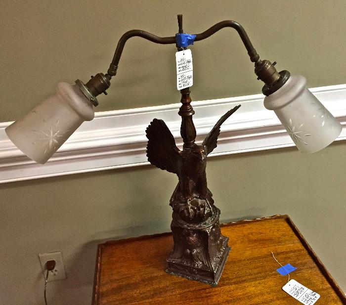 WWI Period Eagle Lamp