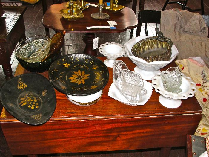 Collection of Early Stenciled Trays