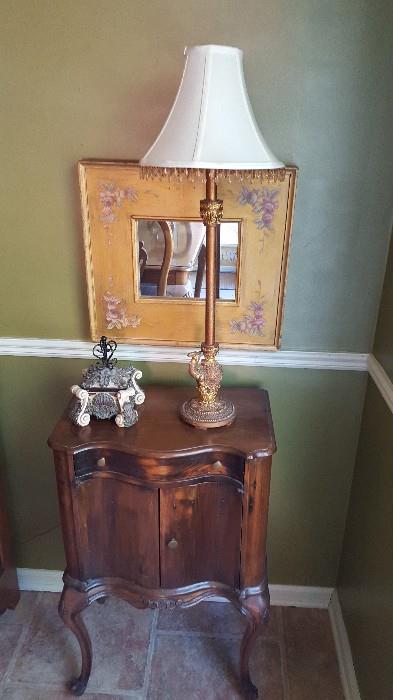 one of a pair of antique side tables